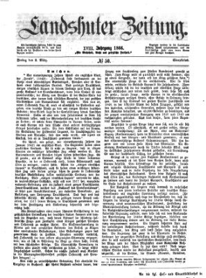 Landshuter Zeitung Freitag 2. März 1866