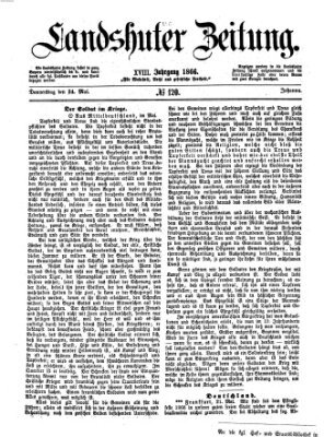 Landshuter Zeitung Donnerstag 24. Mai 1866