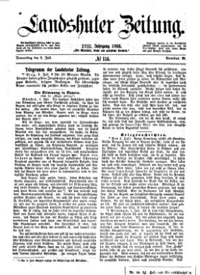 Landshuter Zeitung Donnerstag 5. Juli 1866