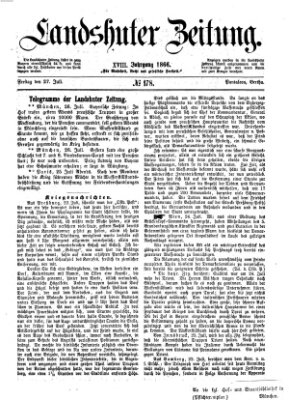 Landshuter Zeitung Freitag 27. Juli 1866