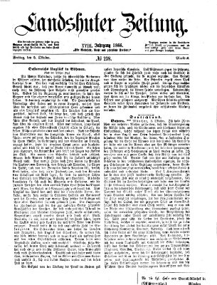 Landshuter Zeitung Freitag 5. Oktober 1866