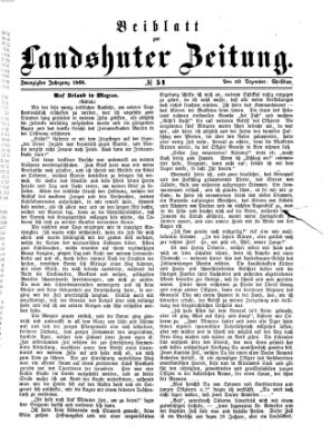 Landshuter Zeitung Sonntag 20. Dezember 1868