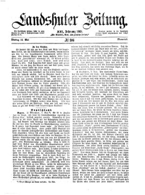 Landshuter Zeitung Dienstag 11. Mai 1869