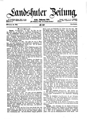 Landshuter Zeitung Mittwoch 12. Mai 1869