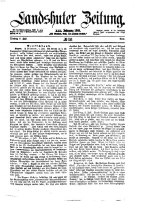 Landshuter Zeitung Dienstag 6. Juli 1869