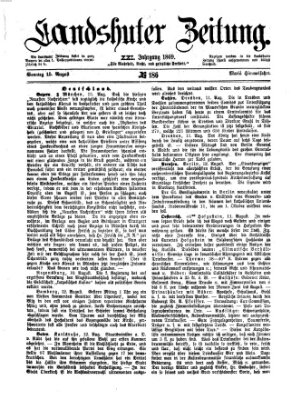 Landshuter Zeitung Sonntag 15. August 1869