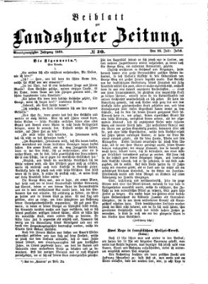 Landshuter Zeitung Sonntag 25. Juli 1869