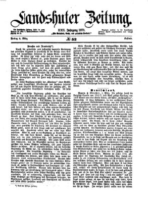 Landshuter Zeitung Freitag 4. März 1870