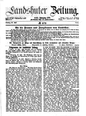 Landshuter Zeitung Dienstag 26. Juli 1870