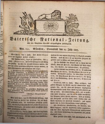 Baierische National-Zeitung Samstag 25. Juli 1807