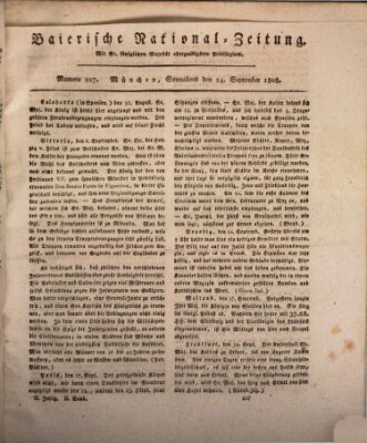Baierische National-Zeitung Samstag 24. September 1808