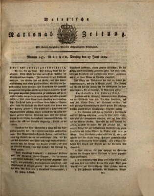Baierische National-Zeitung Dienstag 27. Juni 1809