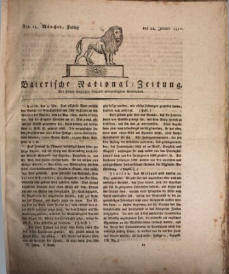Baierische National-Zeitung Freitag 12. Januar 1810