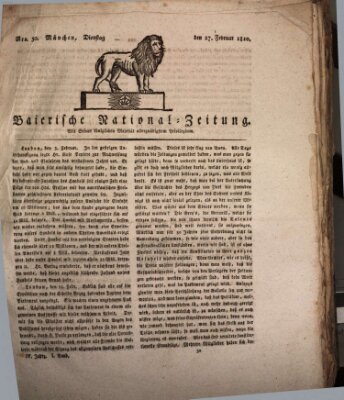 Baierische National-Zeitung Dienstag 27. Februar 1810