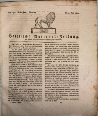 Baierische National-Zeitung Montag 4. Juni 1810