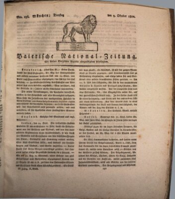 Baierische National-Zeitung Dienstag 9. Oktober 1810