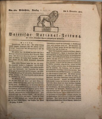 Baierische National-Zeitung Dienstag 6. November 1810