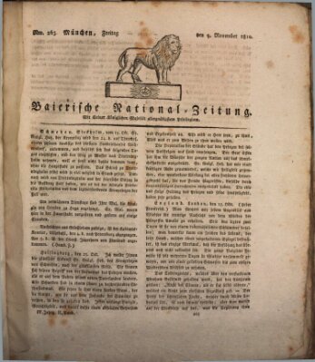 Baierische National-Zeitung Freitag 9. November 1810