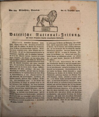 Baierische National-Zeitung Samstag 15. Dezember 1810
