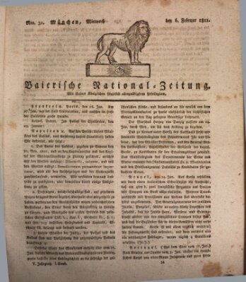 Baierische National-Zeitung Mittwoch 6. Februar 1811
