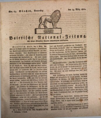 Baierische National-Zeitung Donnerstag 14. März 1811