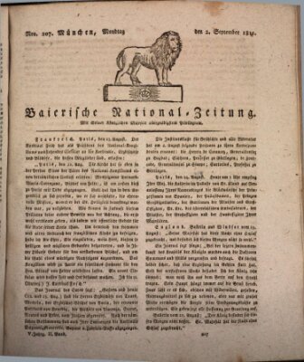 Baierische National-Zeitung Montag 2. September 1811