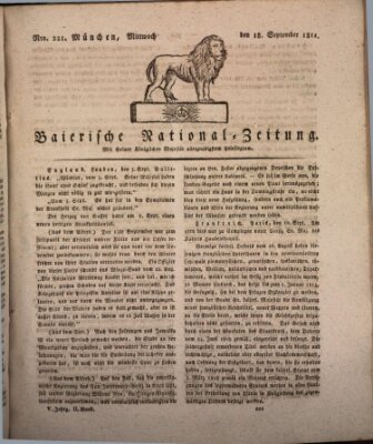 Baierische National-Zeitung Mittwoch 18. September 1811