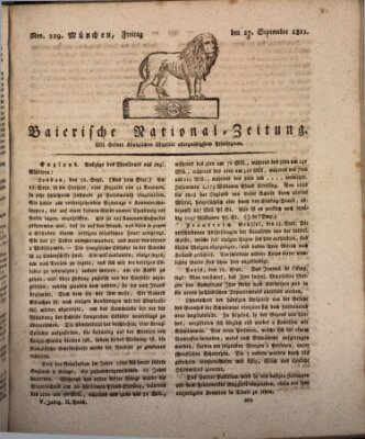 Baierische National-Zeitung Freitag 27. September 1811