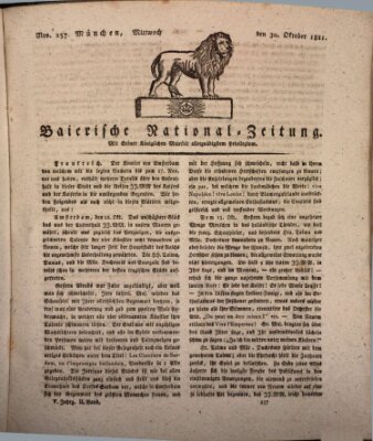 Baierische National-Zeitung Mittwoch 30. Oktober 1811