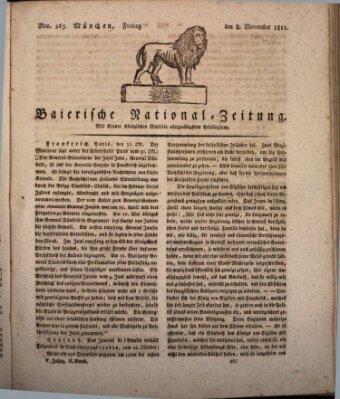 Baierische National-Zeitung Freitag 8. November 1811