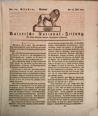Baierische National-Zeitung Montag 13. Juli 1812
