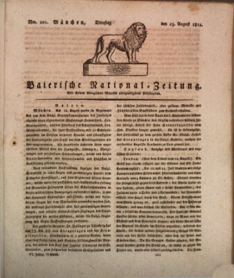 Baierische National-Zeitung Dienstag 25. August 1812