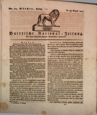 Baierische National-Zeitung Freitag 28. August 1812