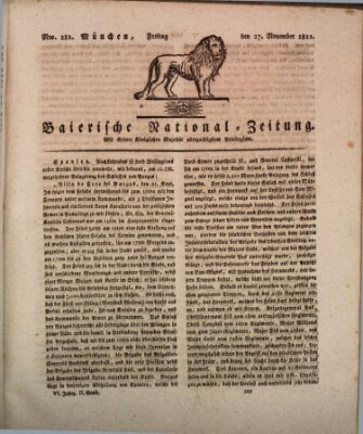 Baierische National-Zeitung Freitag 27. November 1812
