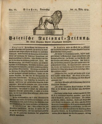 Baierische National-Zeitung Donnerstag 18. März 1813