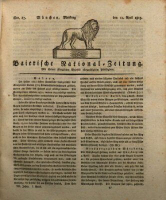 Baierische National-Zeitung Montag 12. April 1813