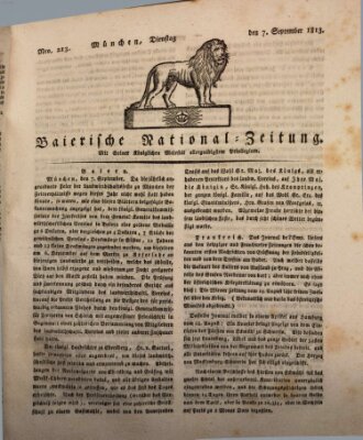 Baierische National-Zeitung Dienstag 7. September 1813