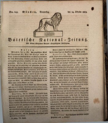 Baierische National-Zeitung Donnerstag 14. Oktober 1813