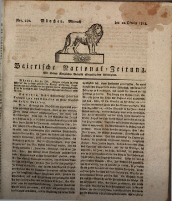 Baierische National-Zeitung Mittwoch 20. Oktober 1813
