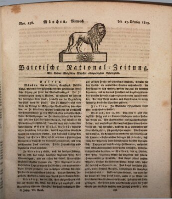 Baierische National-Zeitung Mittwoch 27. Oktober 1813