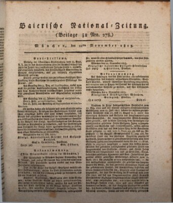 Baierische National-Zeitung Montag 22. November 1813