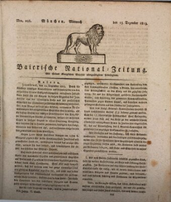 Baierische National-Zeitung Mittwoch 15. Dezember 1813