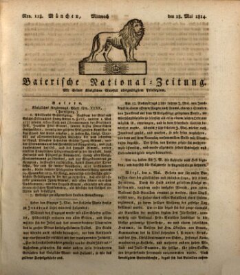 Baierische National-Zeitung Mittwoch 18. Mai 1814