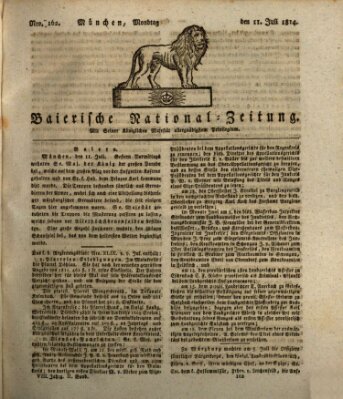 Baierische National-Zeitung Montag 11. Juli 1814