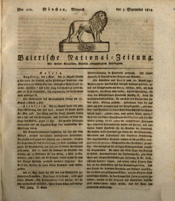 Baierische National-Zeitung Mittwoch 7. September 1814