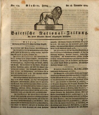 Baierische National-Zeitung Freitag 18. November 1814