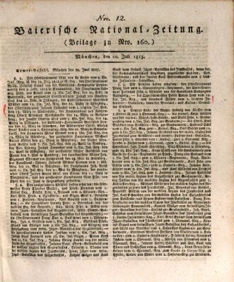 Baierische National-Zeitung Montag 10. Juli 1815
