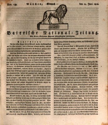 Baierische National-Zeitung Mittwoch 12. Juni 1816