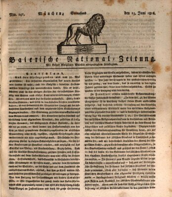 Baierische National-Zeitung Samstag 15. Juni 1816