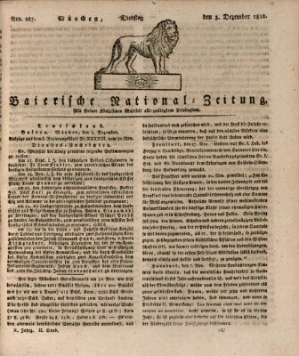 Baierische National-Zeitung Dienstag 3. Dezember 1816
